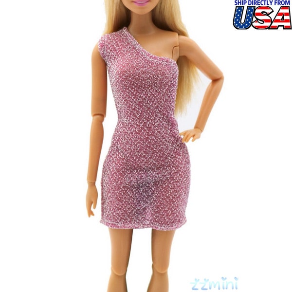 Fashion Doll Dress Pink Summer Spring Short Dress Clothes For 11.5'' Doll