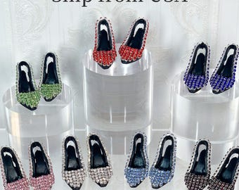 Handmade Rhinestone High Heels Shoes for 11.5" Fashion Doll 1/6 Outfit Accessories – Made to Order