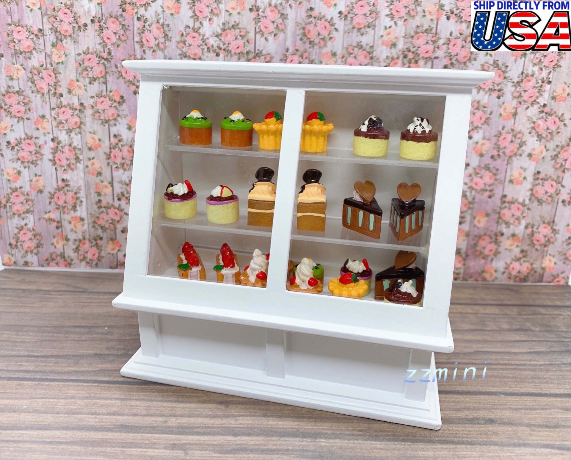 Dollhouse 1:12 Scale Miniature furniture Handmade store  Display cabint 6# 