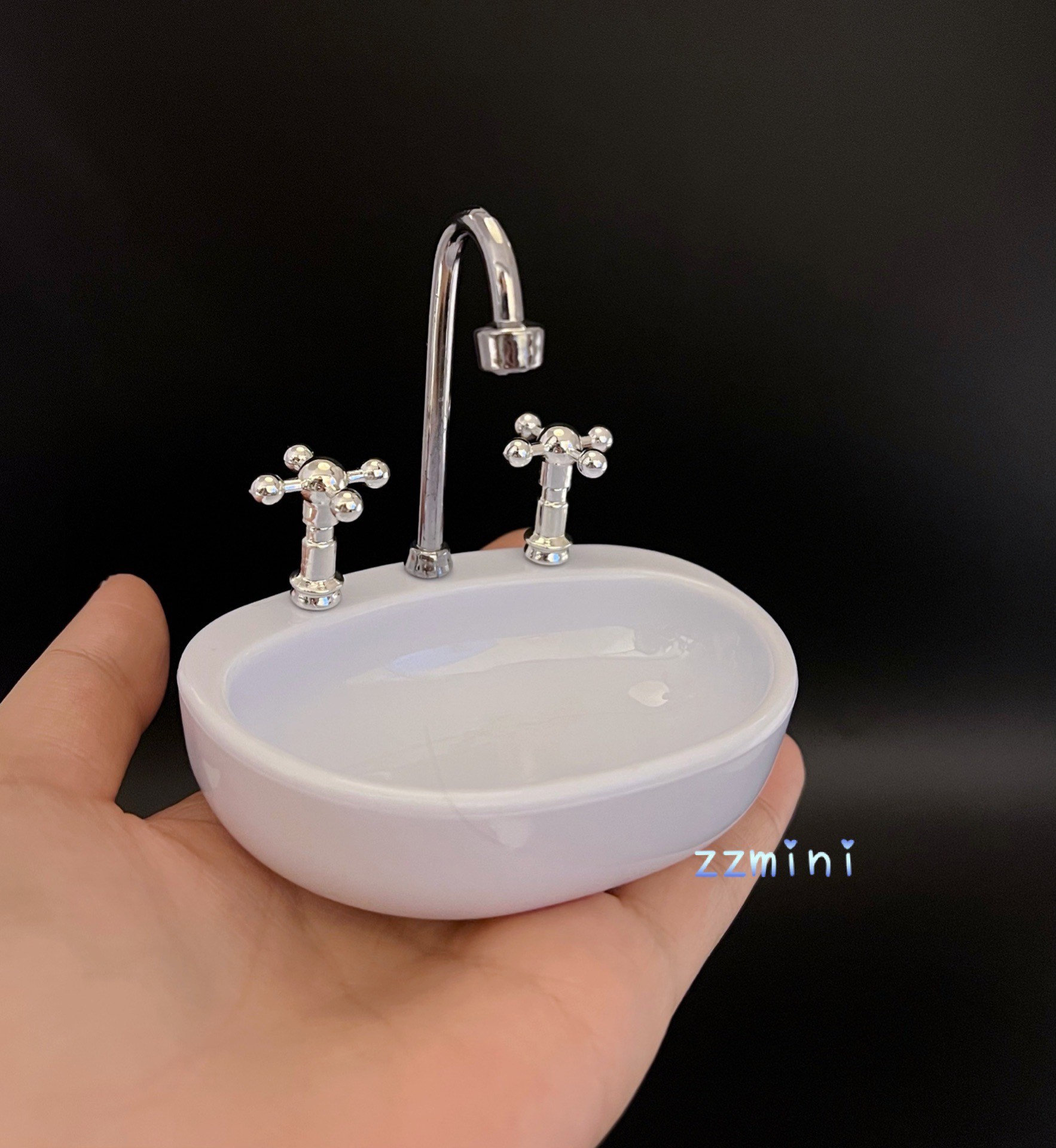 Meuble évier miniature pour maison de poupée vintage - Jeux & Jouets