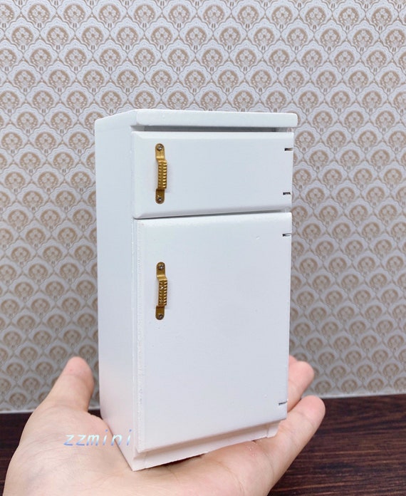 Casa delle bambole In Miniatura 1:12 Mobili Da Cucina Mini Frigorifero