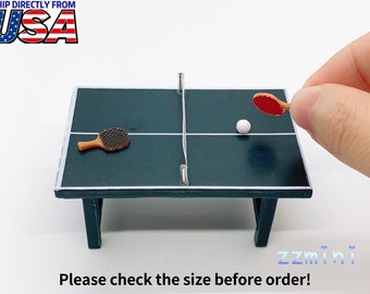 1:12 Miniature ping pong paddle dollhouse diy doll house decor accessories DA 