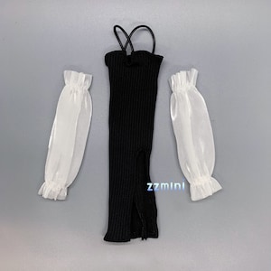 One-piece Handmade Outfits Sleeveless Crop Dress For 11.5inch Fashion Doll Clothes 1/6 Toy