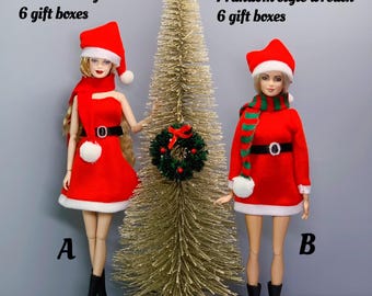 Regali Barbie Vestita Da Babbo Natale Barbie Holidays E Natalizie Parte1
