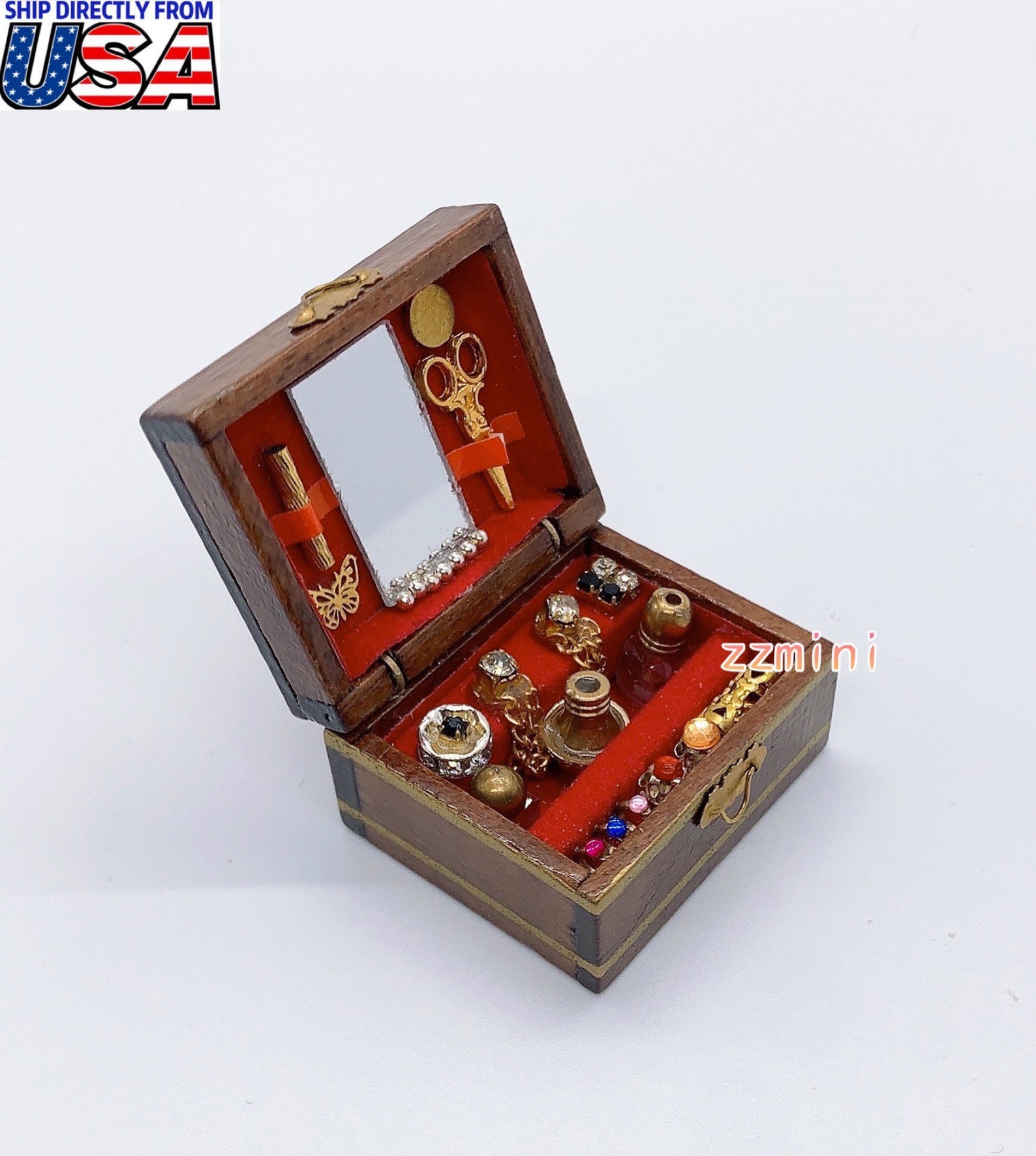 1/12 Dollhouse Miniature Jewelry Box Storage Box Supply Etsy