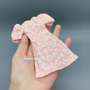 Fashion Doll Dress Pink Flower Little Classical Evening Dress Clothes for 11.5 Doll image 8