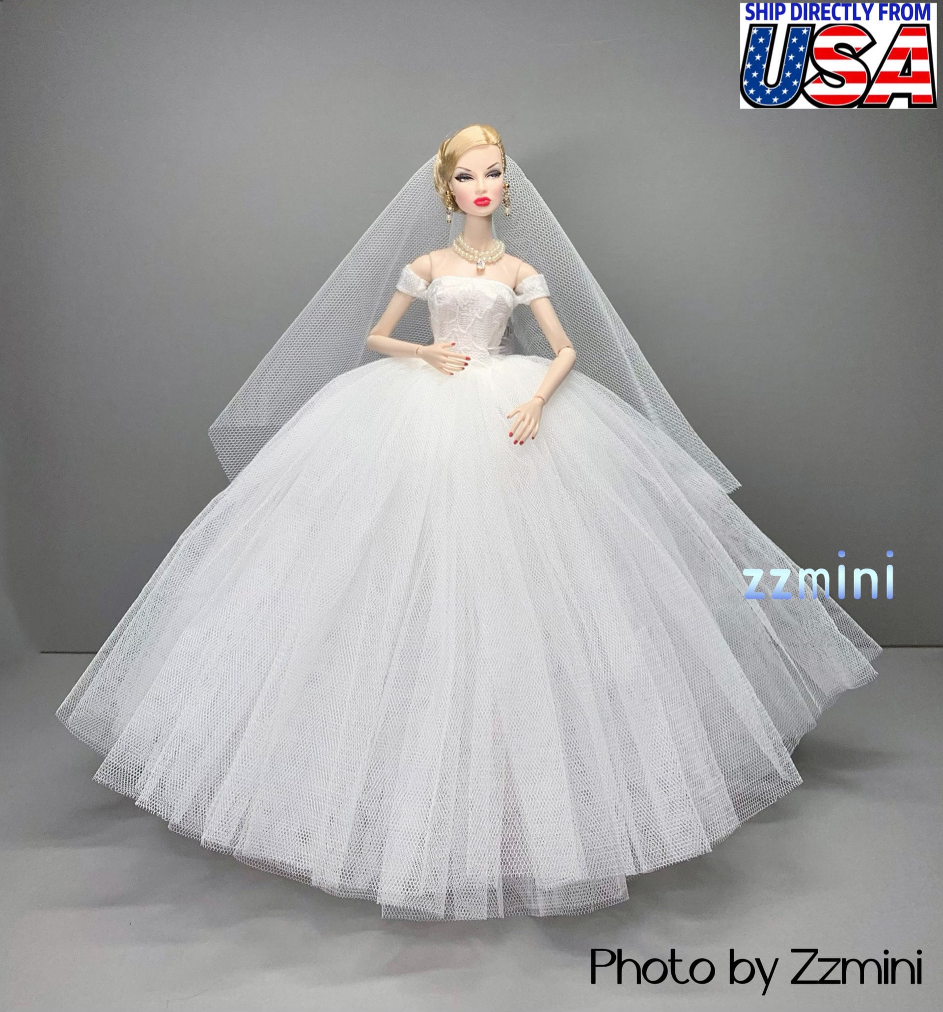 Barbie Doll Dress Long Party | Blue Long Dress Barbie | Manufactures Barbie  Dress - Long - Aliexpress