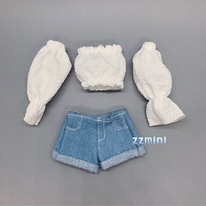 Handmade White Top For 11.5inch Fashion Doll Princess Clothes 1/6 Toy