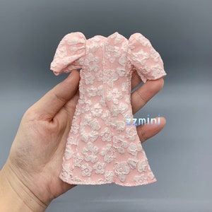 Fashion Doll Dress Pink Flower Little Classical Evening Dress Clothes for 11.5 Doll image 6
