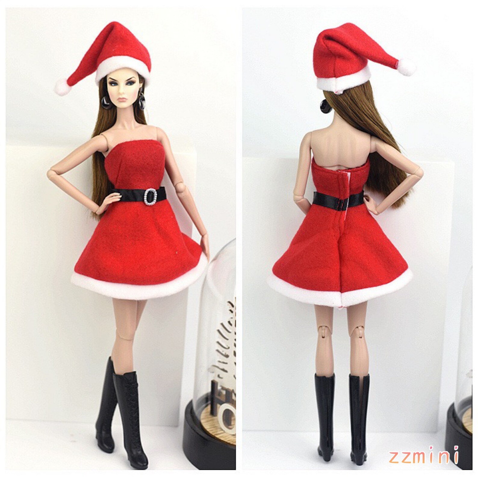 Barbie Doll Outfit Christmas Dress Santa Claus Barbie Winter | Etsy