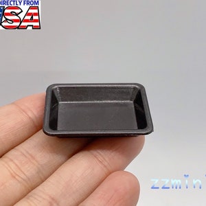 1:12 Dollhouse Miniature Painted Metal Baking Cooking Grill Pans Kitchenware Supplies Decoration