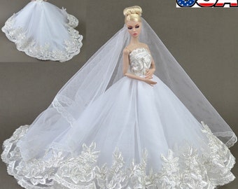 Wedding barbie dress Clearance