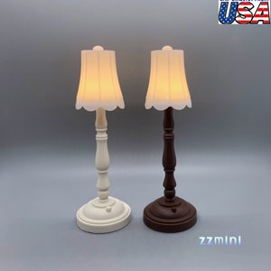 1/6 LED Dollhouse Miniature Floor Lamp Light Furniture Action Figures Decoration Toys Gift