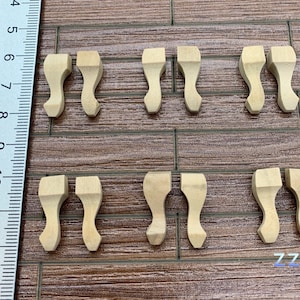 1/12 Puppenhaus Miniatur 12stk DIY Stuhlbeine Möbel Versorgung Ersatzteile