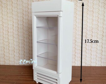 Refrigerador En Miniatura 1:12 De Madera Para Casa De Muñecas – Accesorio De Cocina Decorativo Y Educativo