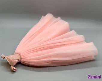 Pink Wedding Dress for 11.5inch Fashion Doll Long Evening Dress 1/6 Clothes with free Head Veil