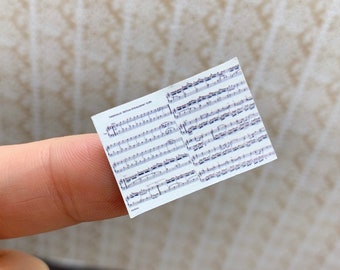 Pianoforte Miniatura Casa Bambole 1:12 - Con Sgabello In Legno