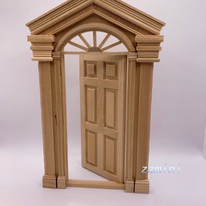 1/12 Miniatures Door Windsor Exterior Dollhouse Victorian Fairy Can Be Painted