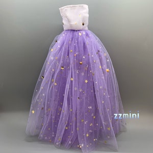strapless open back dress Everbloom Puff Sleeve Midi Dress in Purple | Occasion Dress in Sizes XXS–6X main image 0