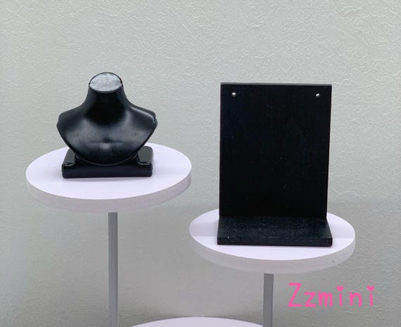 2PCS 1/6 Jewelry Necklace Display Black Stand For Fashion Royalty Integrity Fashion Dolls Earrings Necklace Stand
