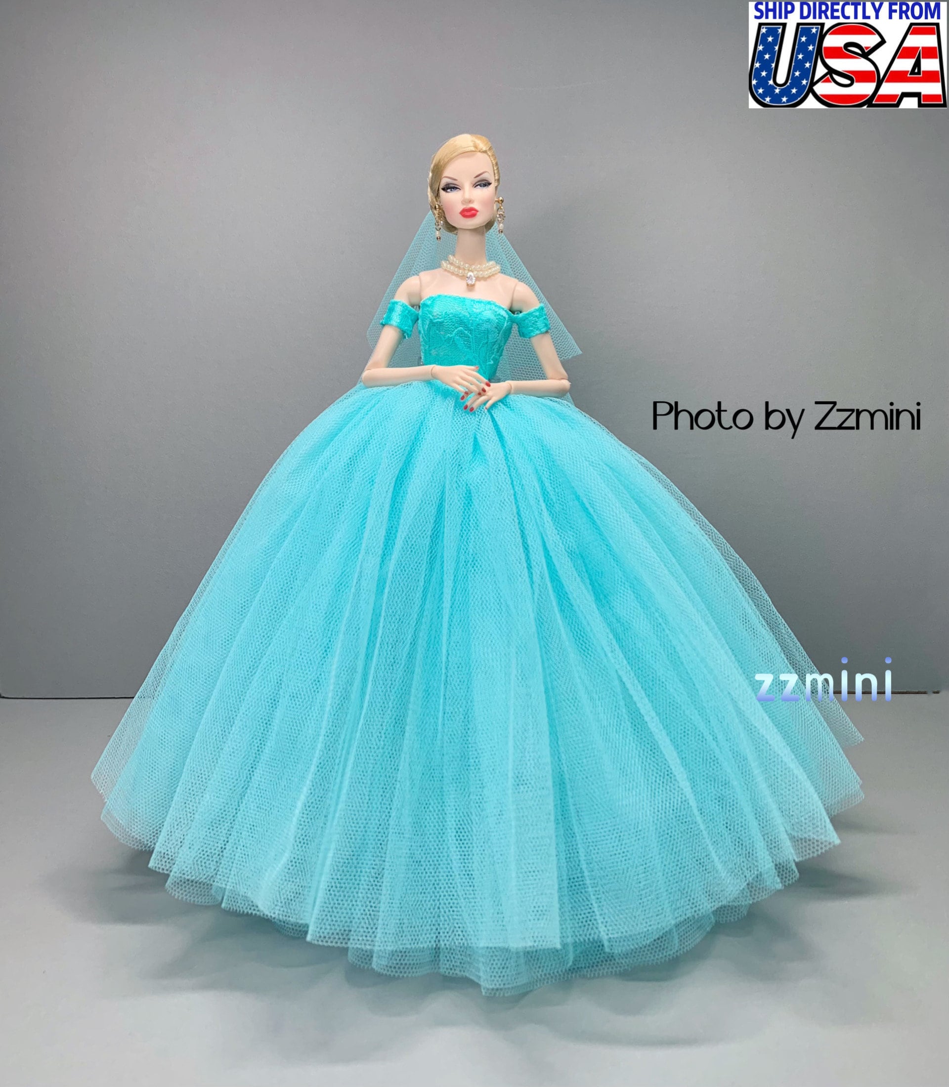 White Modern Barbie Doll Gowns at Rs 35000 in Faridabad | ID: 12389621288