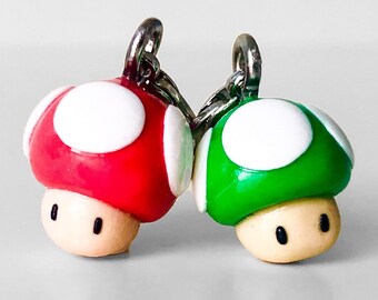 Super Mario Mushroom Charms