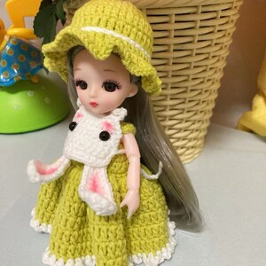 Hand Crocheted doll clothes holiday gifts toys