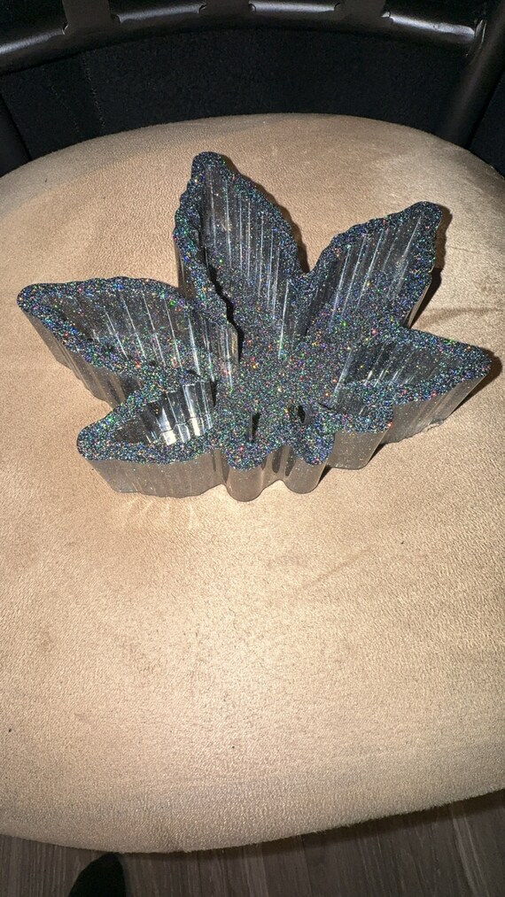 Silver Sparkle Maryjane Ashtray (Large)