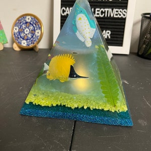 Fish Bowl Resin Pyramid (large)