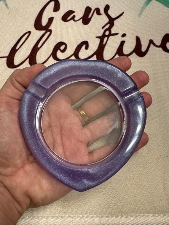 Arctic Blue Tear Drop Ashtray