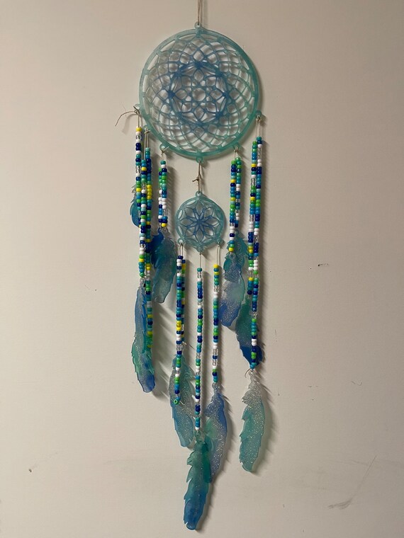 Fancy Peacock Dream Catcher