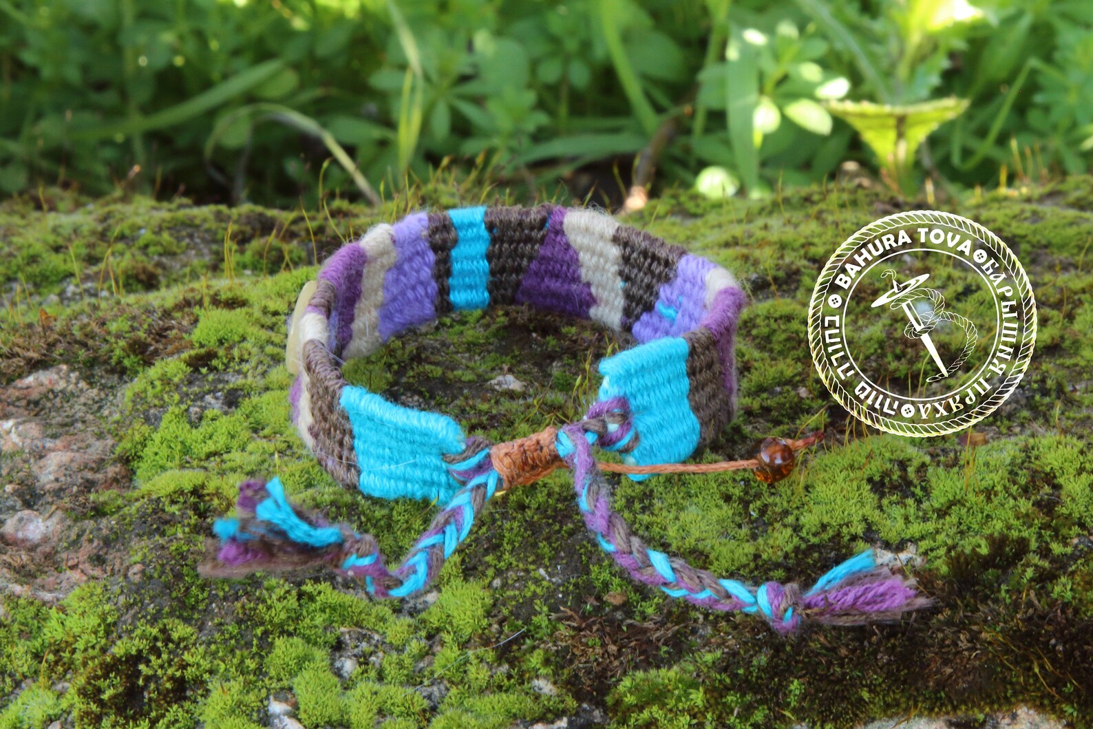 Bracelet Cotton Handwoven Handmade Textile Multicolour Etsy UK