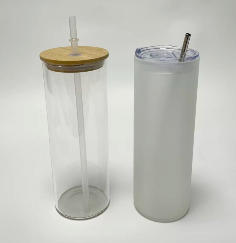 BLANK Sublimation 25oz Frosted Glass Can 25oz Glass Can Etsy