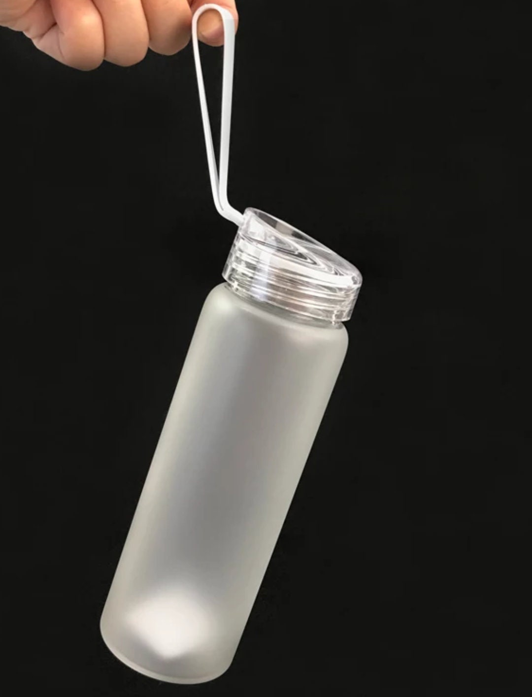 Sublimation Frosted Glass Water Bottle Etsy