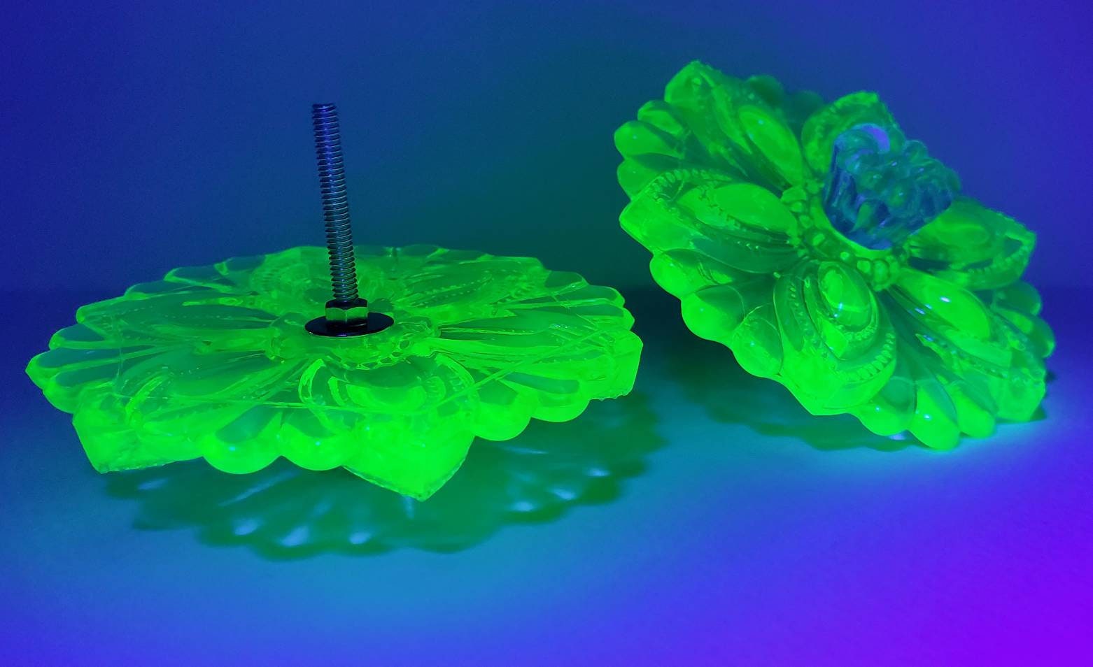 Large 3.5 Upcycled Uranium Glass Curtain Tieback Etsy