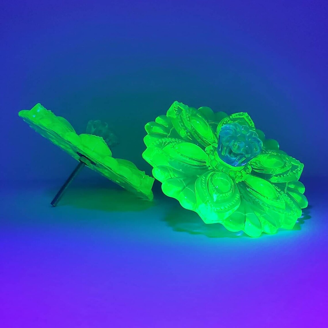 Large 3.5 Upcycled Uranium Glass Curtain Tieback Etsy