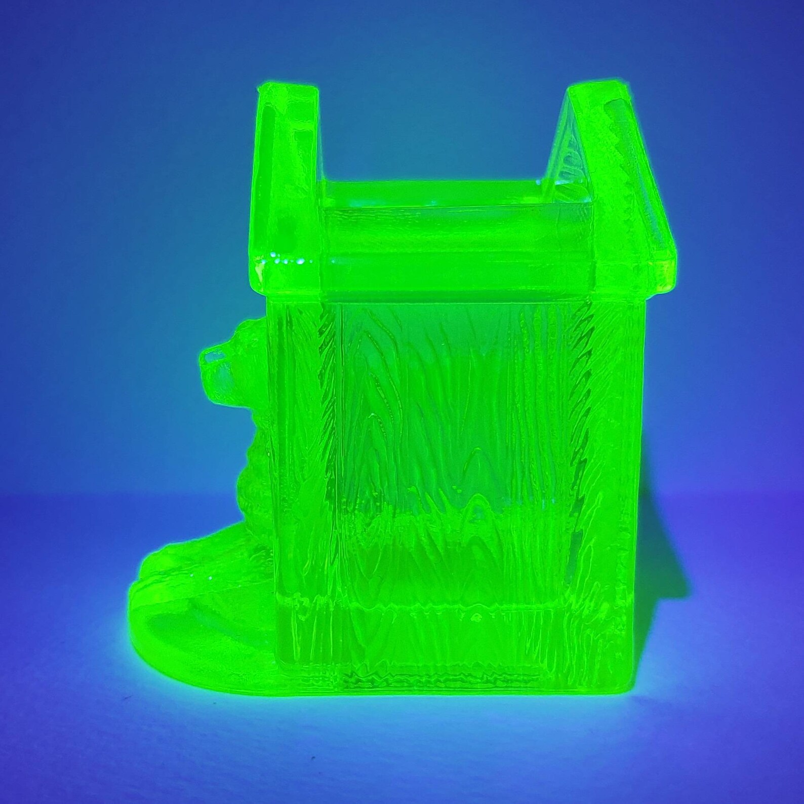 radium glass toothpick holder radium glass toothpick holder