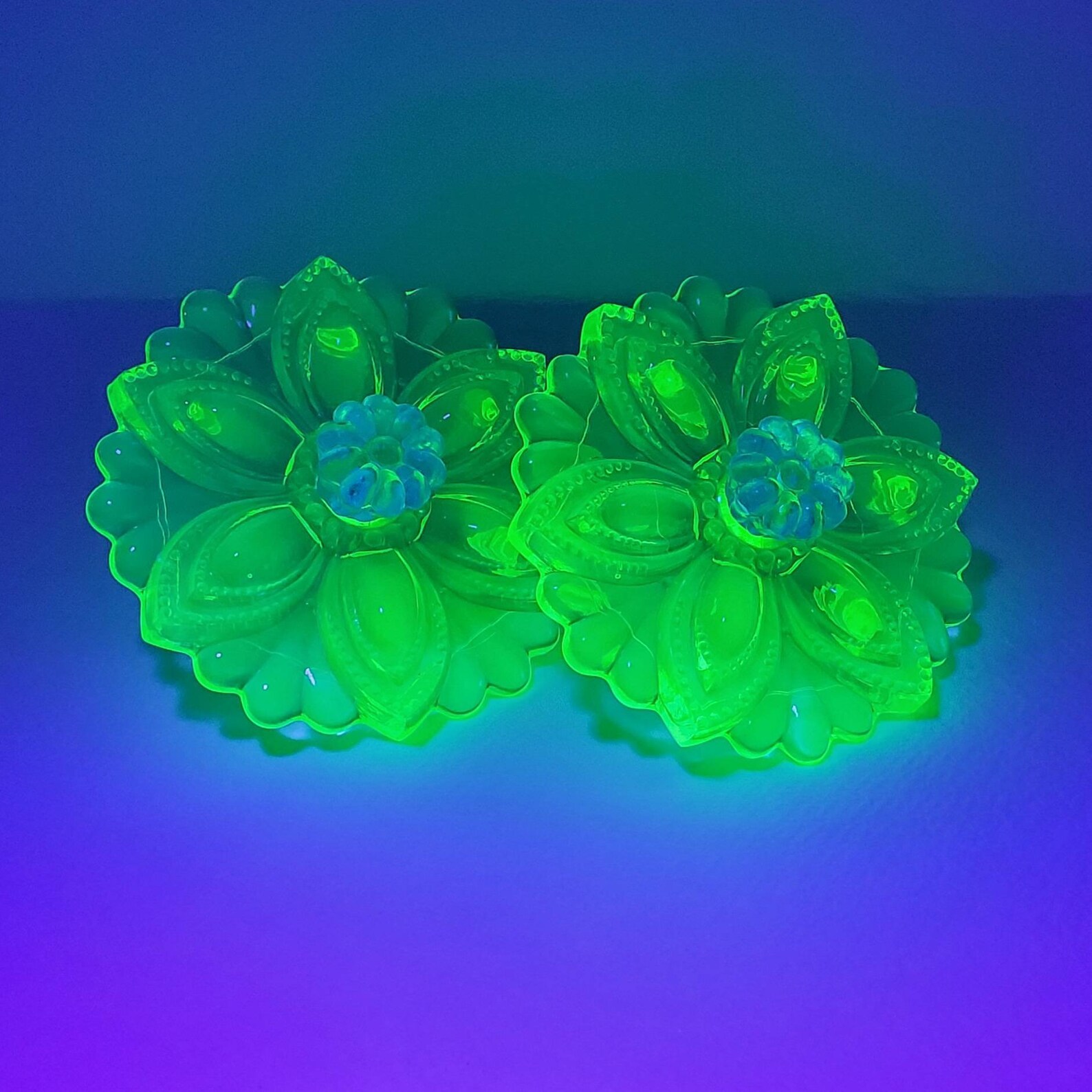 Large 3.5 Upcycled Uranium Glass Curtain Tieback Etsy