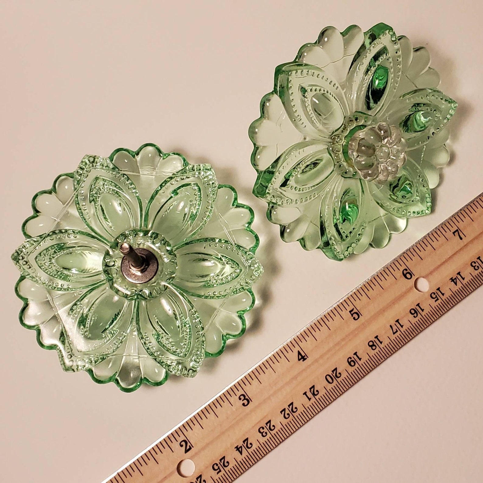 Large 3.5 Upcycled Uranium Glass Curtain Tieback Etsy