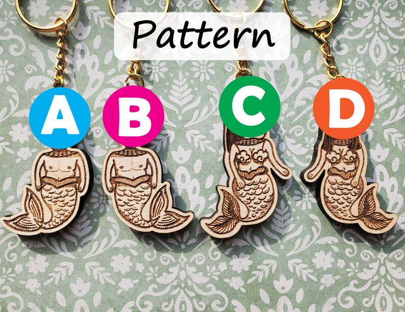 Personalized Keychain Matching Keychain With Your Face Couple Keychain Unique Keychain Mermaid Valentines Gift Family Keychain