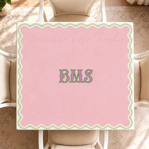 Gepersonaliseerde majiong-mat met monogram, mahjong-tafelhoes, antisliplaag ruisonderdrukking tafelbescherming, gamepad, mahjongaccessoires