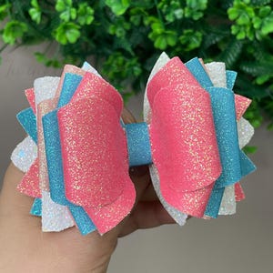 Creme Ei-cellence Becher Strohschleife, bunte Glitzer-Strohhalmschleife, handgefertigte glänzende Schleife für Tasse, Osterbecherzubehör, Geschenk für sie