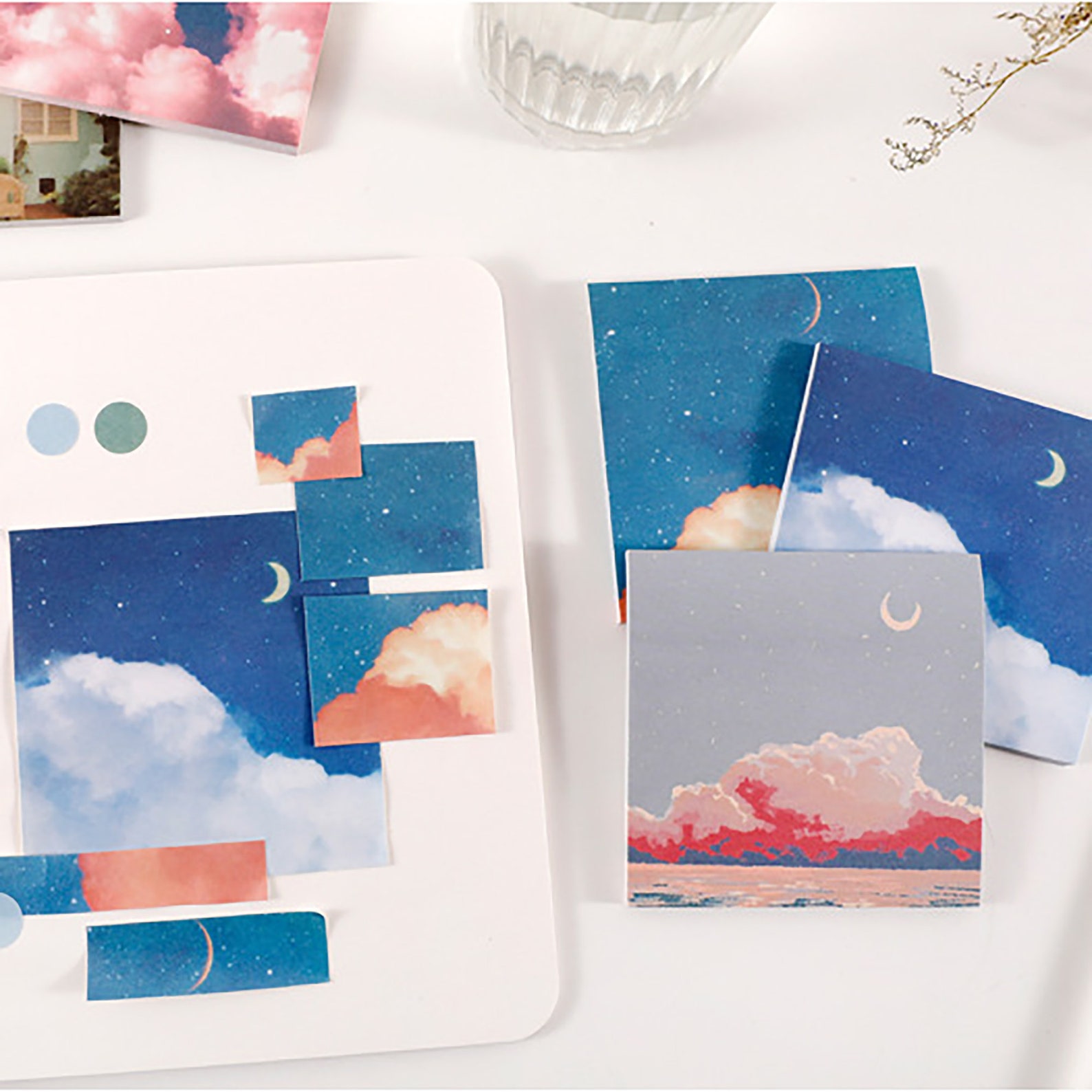 3pack Bullet Journal Sticky Notes 90 Sheets Nature Scenery Etsy