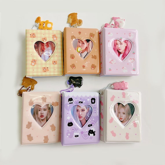 Korean Ins Kawaii Love Photo Album Frame Tags Sticker Polaroid Idol Card  Scrapbook Cute Stationery Decorative