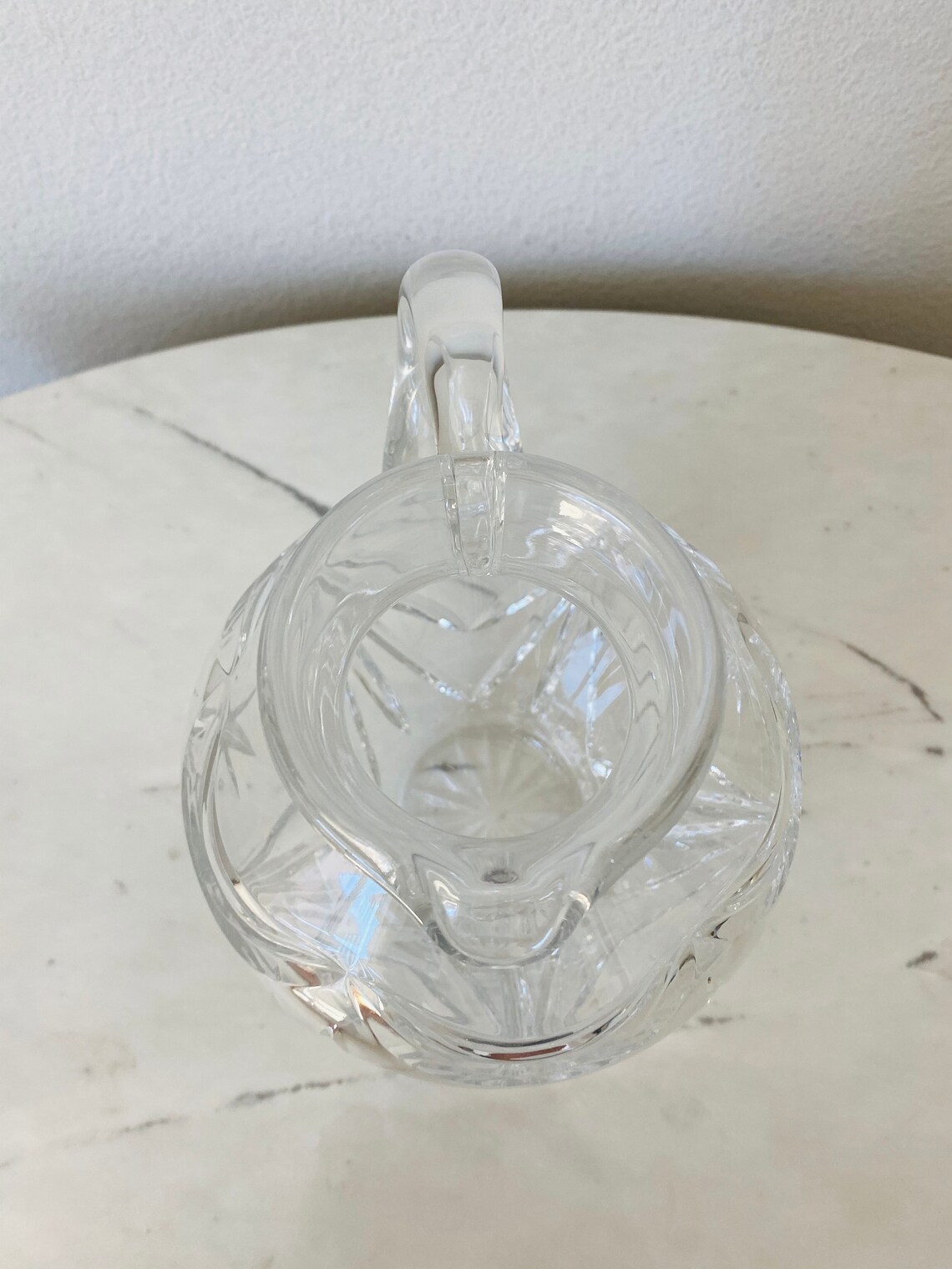 Royal Doulton Finest Crystal Treched Glass Pitcher Etsy