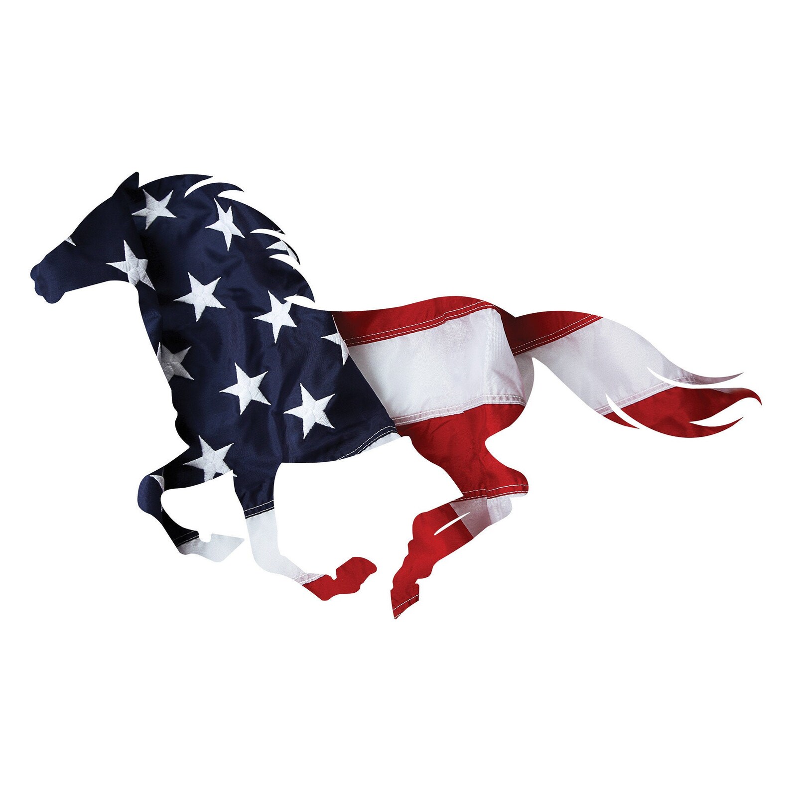 Metal Wall Art Patriotic Running Horse Etsy