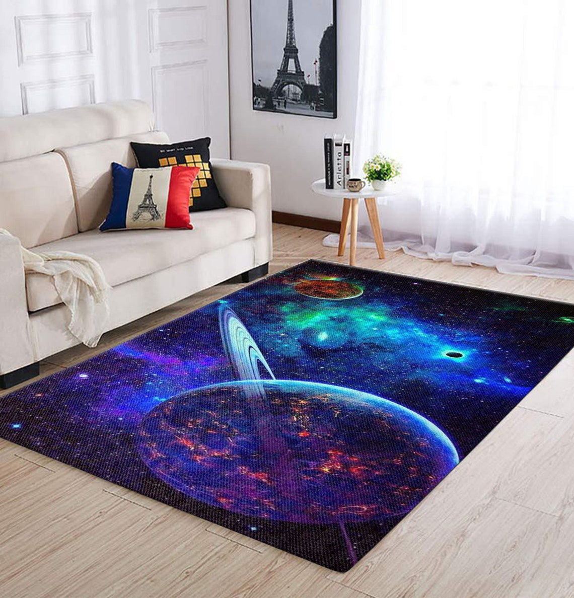 Galaxy Area Rug Colorful Space Galaxy Nasa Carpet Beautiful | Etsy