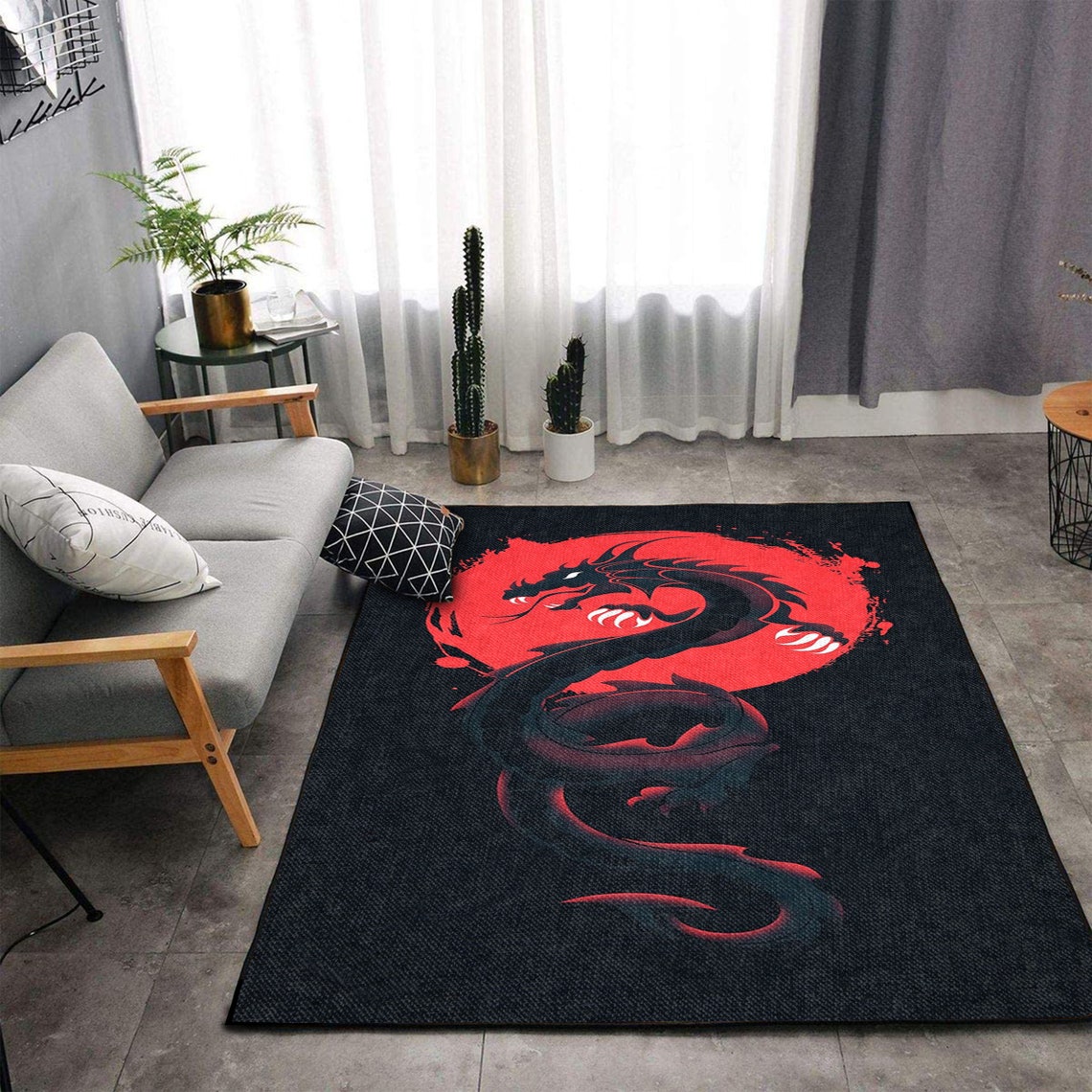 Dragon Area Rug Dragon Ryujin Carpet Japan Color Rugs Home Etsy