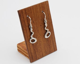Small handmade earrings in 925 silver - Original Earrings - Artisan Author Jewelry - Artisan Silverware - Limited Editions