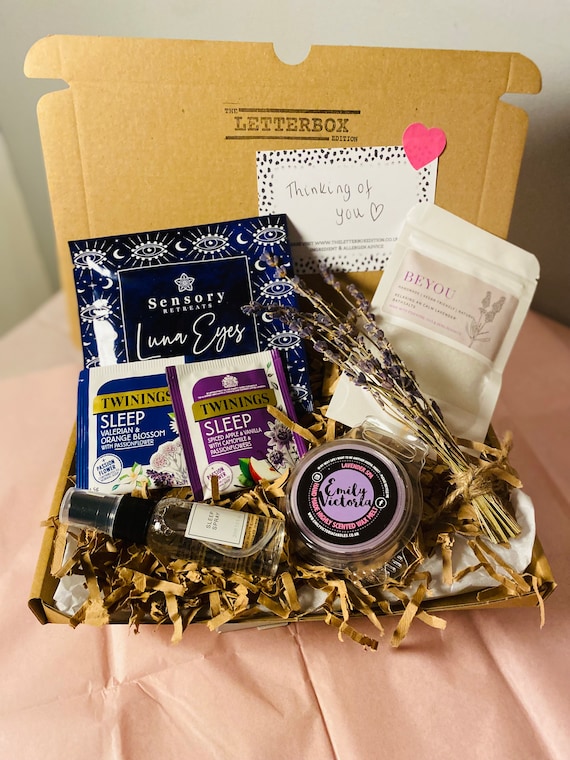 Care Package for Her, Thinking of You, Get Well Soon Gift, Lavender Gift  Box, Pamper Hamper, Vegan Gift Box, Self Care Box, Letterbox Gifts 